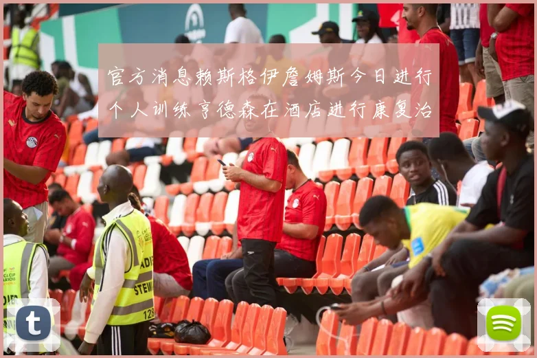 官方消息赖斯格伊詹姆斯今日进行个人训练亨德森在酒店进行康复治疗